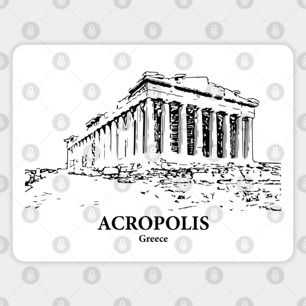 Acropolis - Greece Magnet by Lakeric